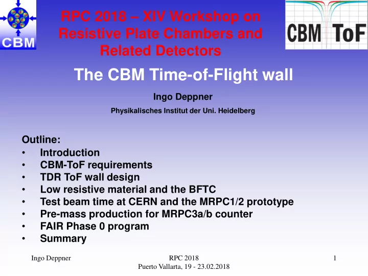 the cbm time of flight wall