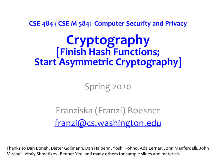 cryptography