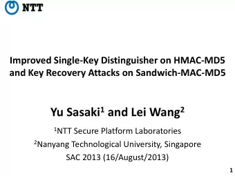 Hash Function Based MAC  Message Authentication Codes (MAC) provide  the integrity and