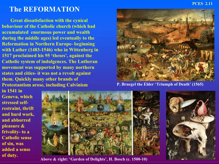 the reformation