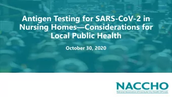 Local Public Health  October 30, 2020  Speaker Introduction  Dr. Sujan Reddy  Medical Officer for