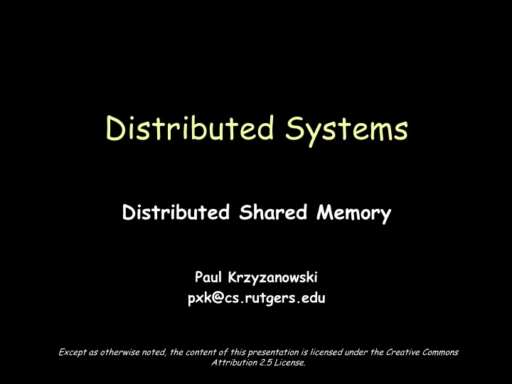 distributed systems