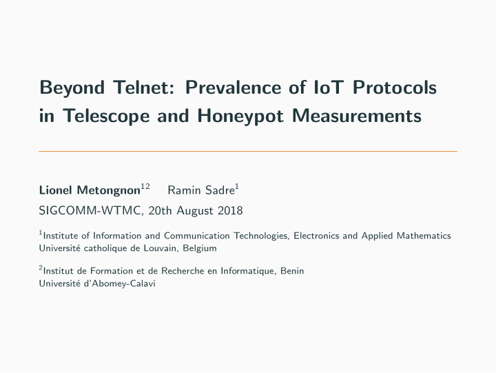 beyond telnet prevalence of iot protocols in telescope