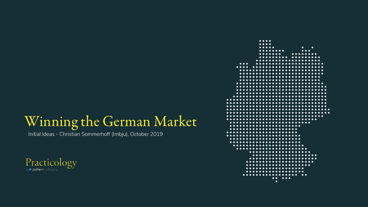 winning the german market