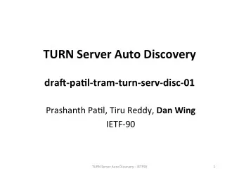 Discovery  mechanisms    Retrieving  the  domain  name    DHCP    IP