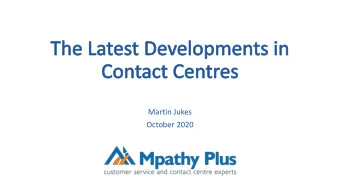Martin Jukes  October 2020  Customer  needs and  expectations  Office  Cultural  closures  change