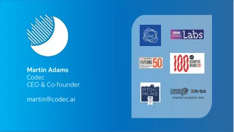 Martin Adams  Codec  CEO &amp; Co-founder  martin@codec.ai  AI for Content Marketing  Monthly