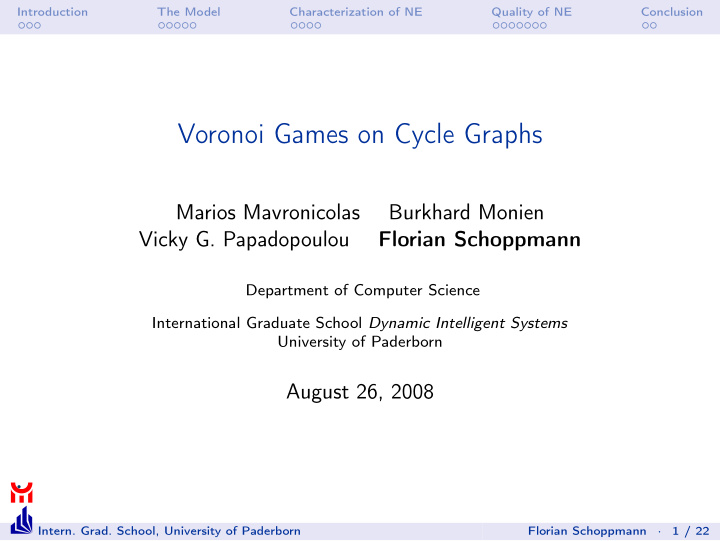 voronoi games on cycle graphs