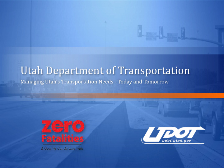 utah department of transportation