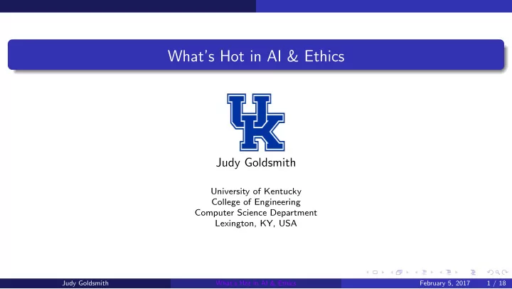 what s hot in ai ethics