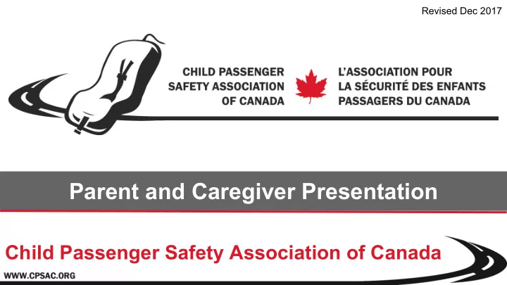parent and caregiver presentation