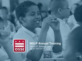 NSLP Annual Training  2020-21 School Year  July 28, 2020 and July 30, 2020  8/7/202  1  0  Thank