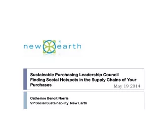 Susta  Sustaina  inable  le Pur  Purcha  hasing Le  sing Leade  dership C  ship Counc  ouncil  il