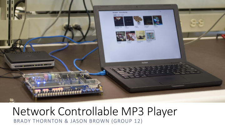 network controllable mp3 player