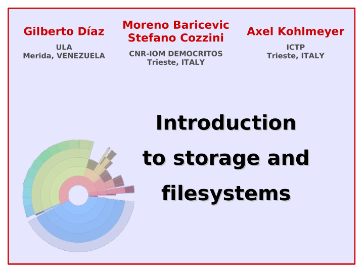introduction introduction to storage and to storage and