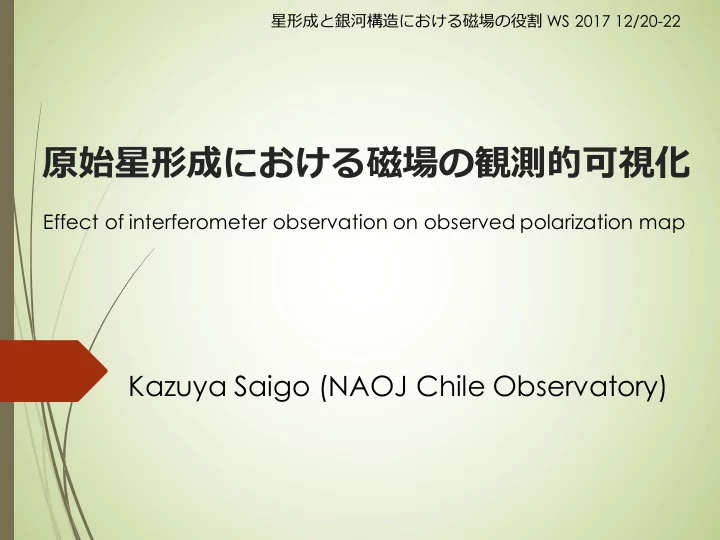effect of interferometer observation on observed