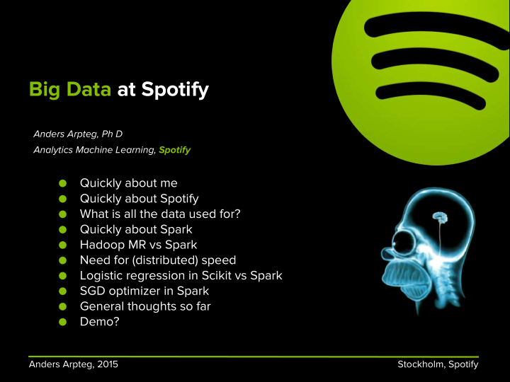 big data at spotify