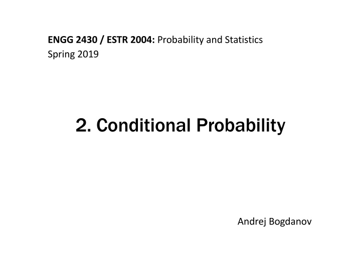 2 conditional probability