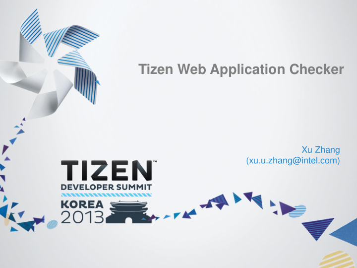 tizen web application checker