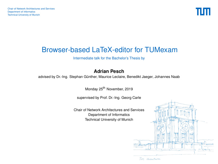 browser based latex editor for tumexam