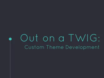 Christopher Panza  Drupaller since 2010  Currently @ Purdue University  Twitter: @aSharpZinc  D.O.: