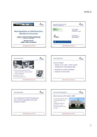 04#06#13'  (European) Consumer Groups Umbrella  Organisations  '  The  European  Umbrella for