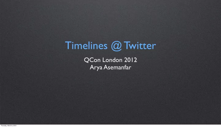 timelines twitter
