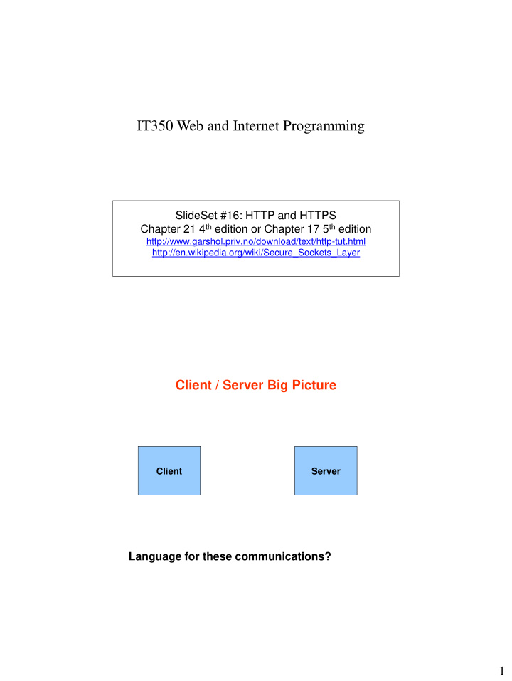slideset 16 http and https chapter 21 4 th edition or