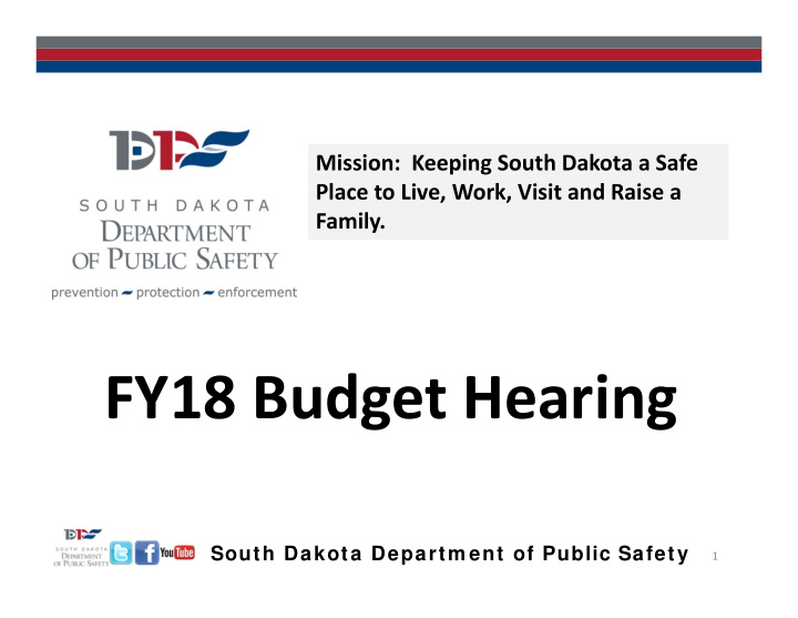 fy18 budget hearing