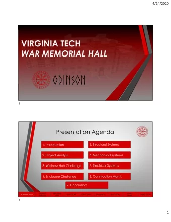 ODINSON  1  Presentation Agenda  5. Structural Systems  1. Introduction  2. Project Analysis  6.