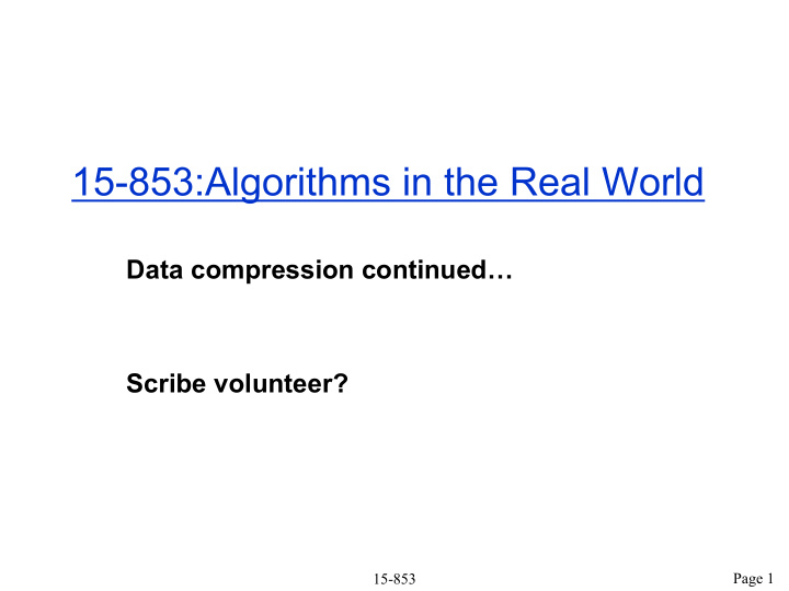 15 853 algorithms in the real world