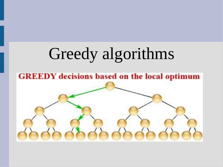 greedy algorithms