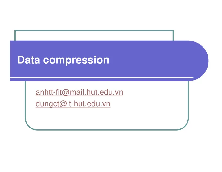 data compression