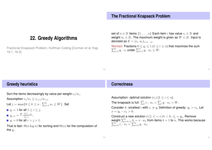 22 greedy algorithms