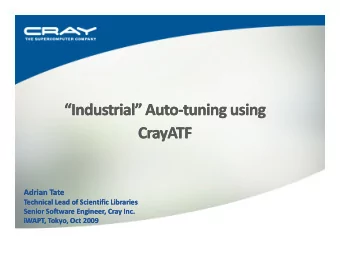 Adrian Tate  Adrian Tate  Technical Lead of Scientific Libraries  Technical Lead of Scientific