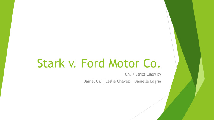 stark v ford motor co