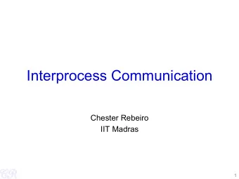Interprocess Communication  Chester Rebeiro  IIT Madras  1  Virtual Memory View   During