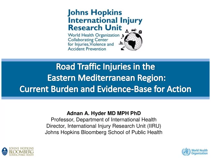 adnan a hyder md mph phd
