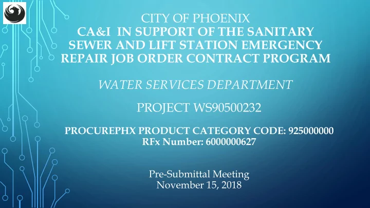 sewer and lift station emergency