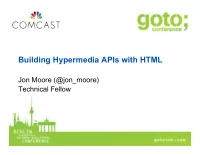 building hypermedia apis with html