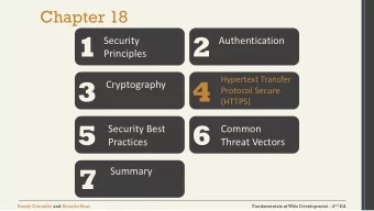 1  2  Security  Authentication  Principles  3  4  Hypertext Transfer  Cryptography  Protocol Secure