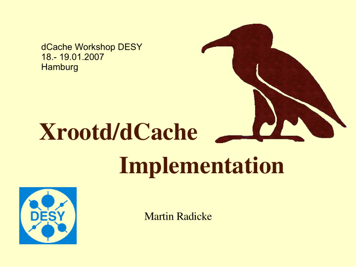 xrootd dcache implementation