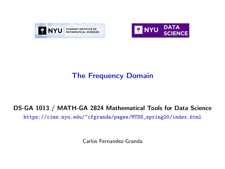 the frequency domain