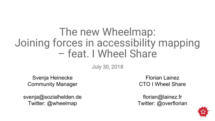 the new wheelmap joining forces in accessibility mapping