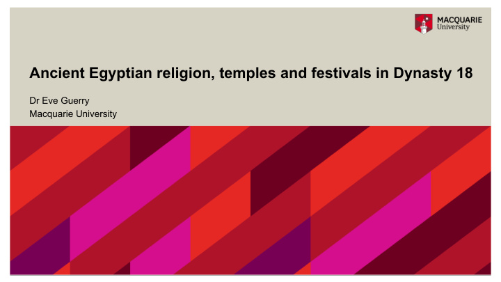 ancient egyptian religion temples and festivals in