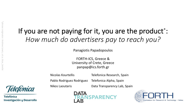 how much do advertisers pay to reach you