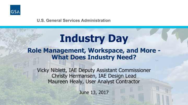 industry day