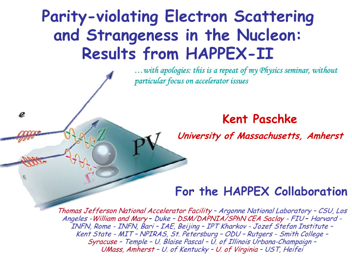 parity violating electron scattering and strangeness in