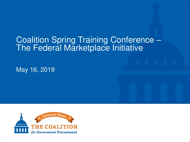 coalition spring training conference
