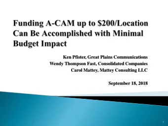 Wendy Thompson Fast, Consolidated Companies  Carol Mattey, Mattey Consulting LLC  September 18,